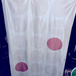 Lacoste 75th Anniversary banner used for in store promotion.